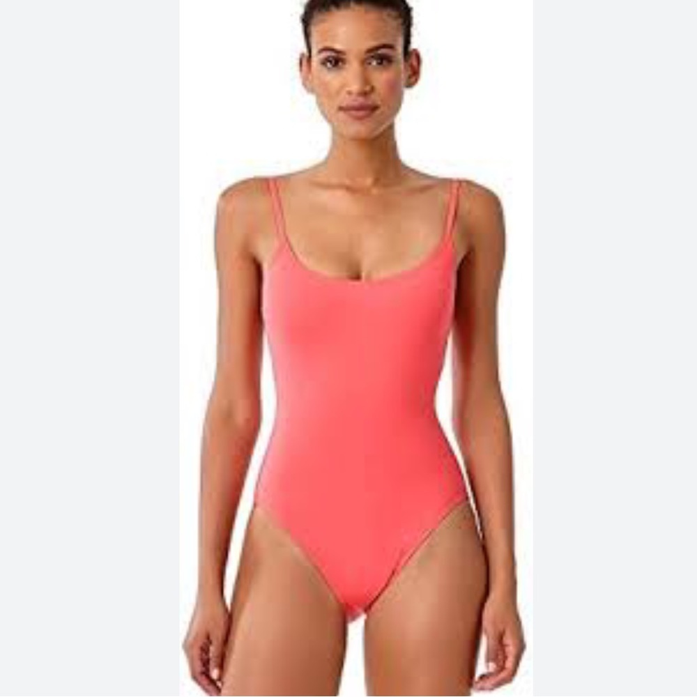 Catalina Hot Pink One Piece Spaghetti Strap Swimsuit Size Large
